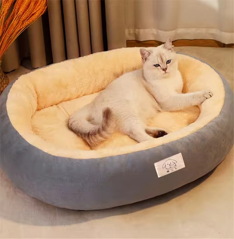 Dogs Cats Autumn Winter Pet Nest Kennel Indoor Soft